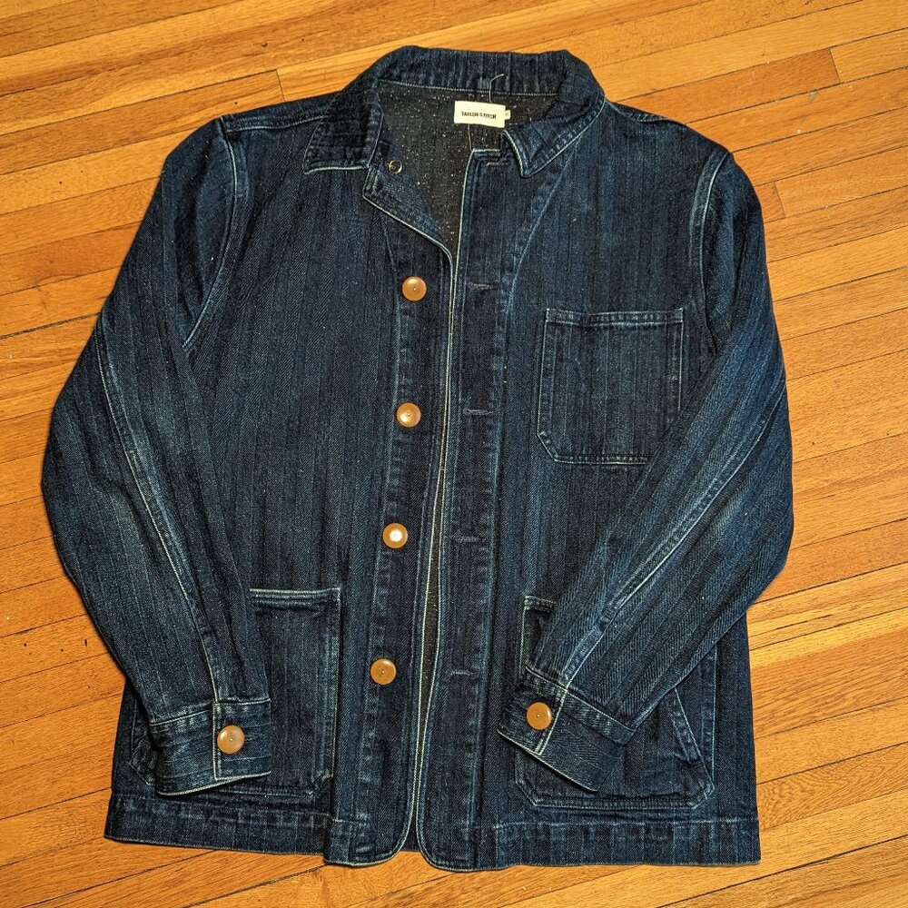 Ojai Jacket in Indigo Herringbone